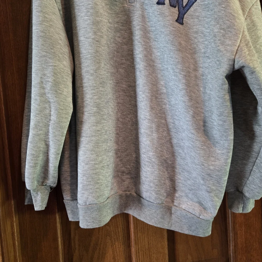 SHEIN Gray Fleece-Lined Sweatshirt - Picture 5 of 15